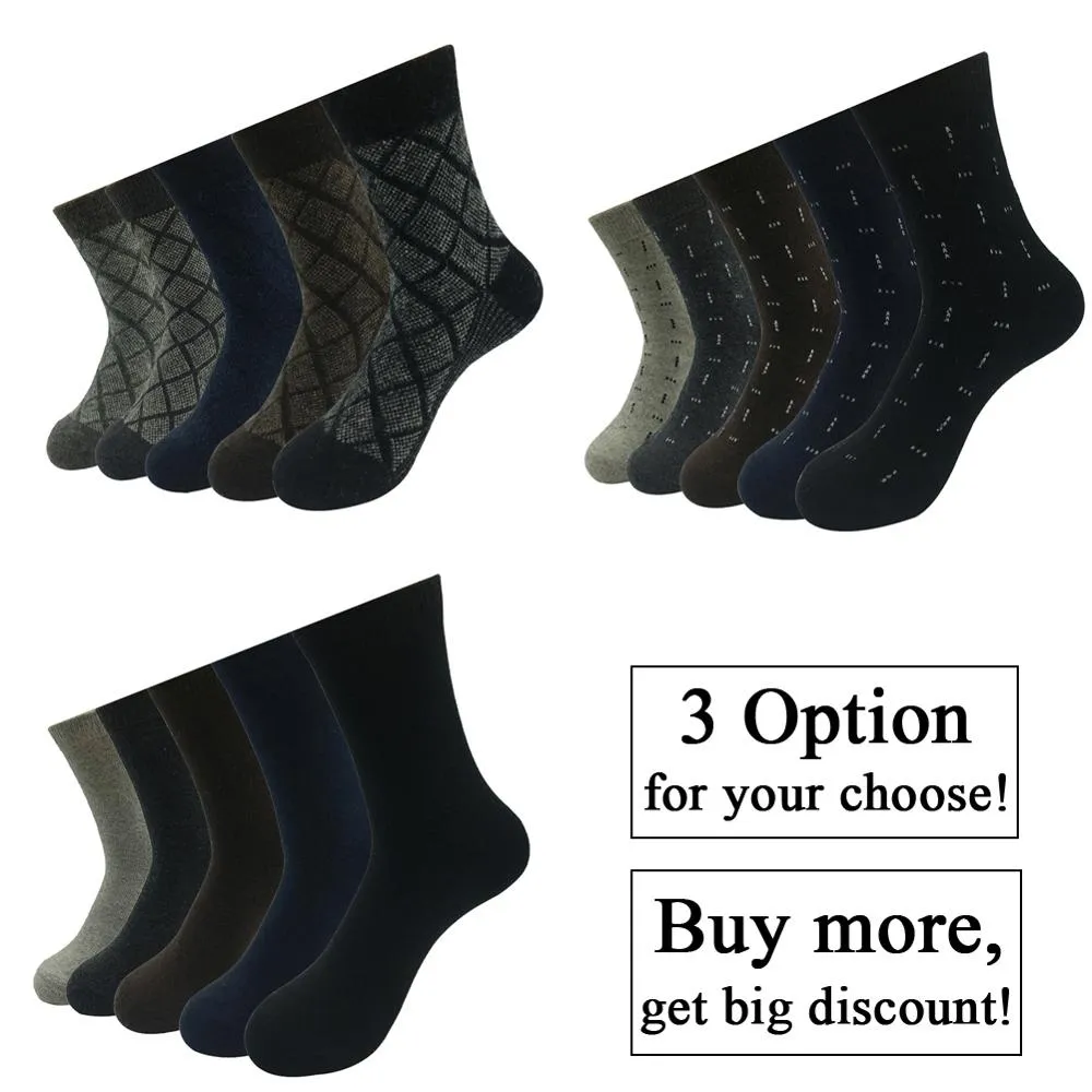 10 pairs Lot Winter Casual Wool Socks Cashmere Breathable Socks for Men