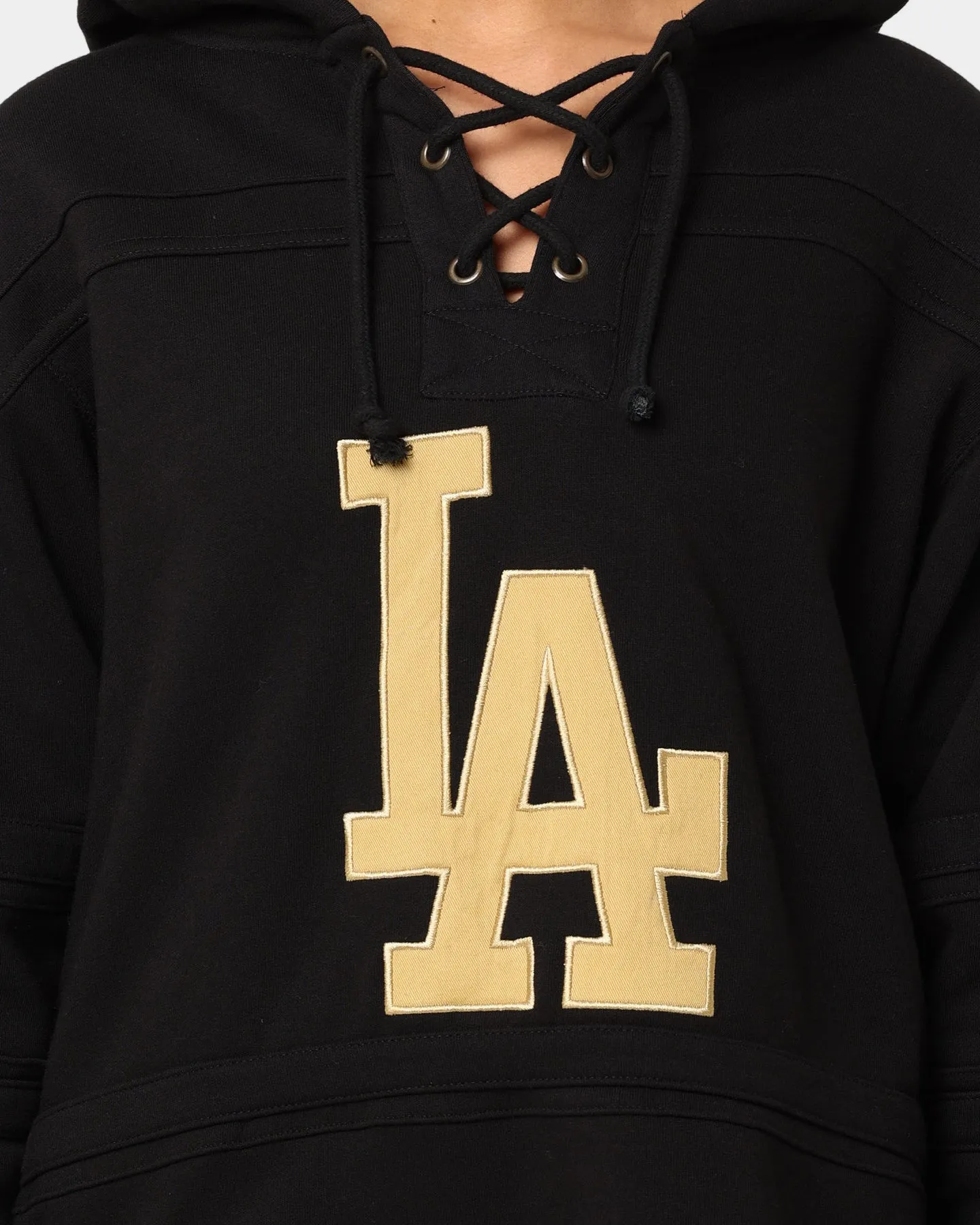 47 Brand Los Angeles Dodgers Superior Lacer Hoodie Black/Gold