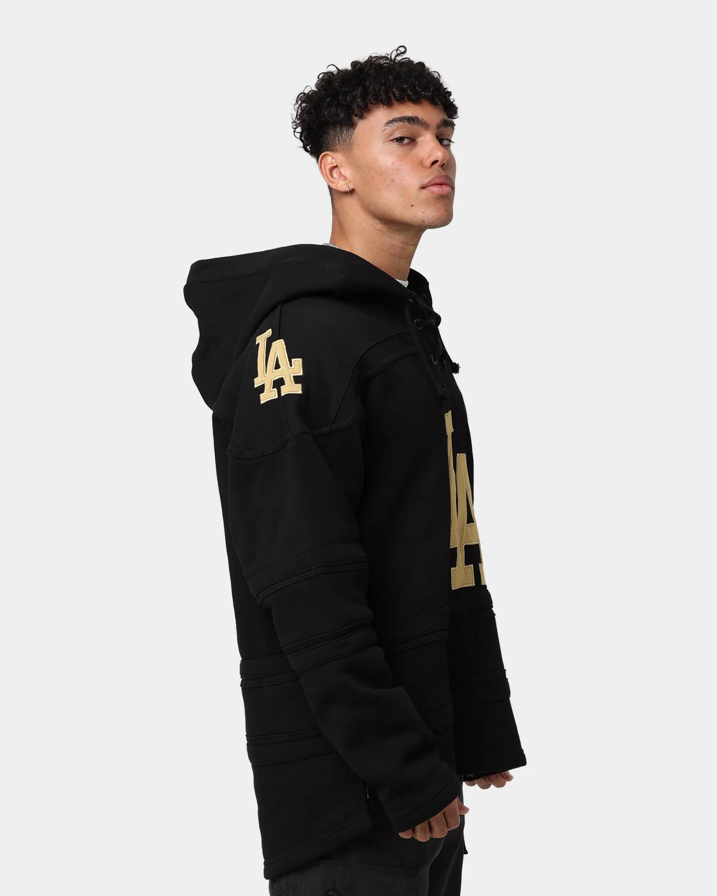 47 Brand Los Angeles Dodgers Superior Lacer Hoodie Black/Gold