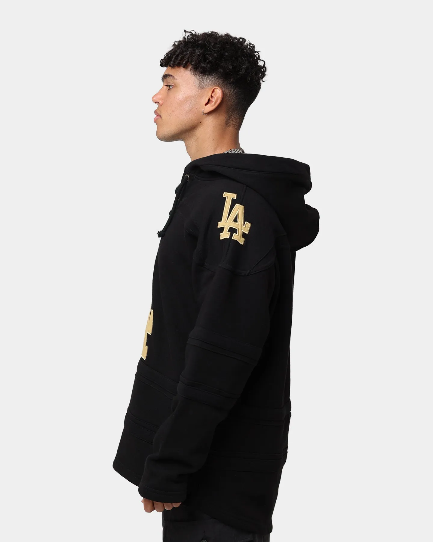 47 Brand Los Angeles Dodgers Superior Lacer Hoodie Black/Gold