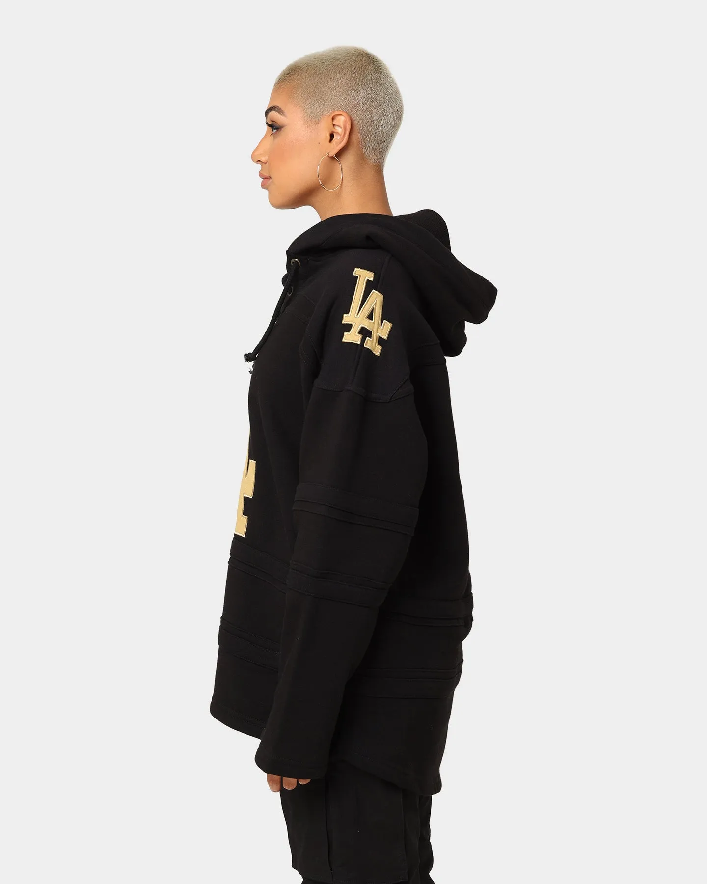 47 Brand Los Angeles Dodgers Superior Lacer Hoodie Black/Gold