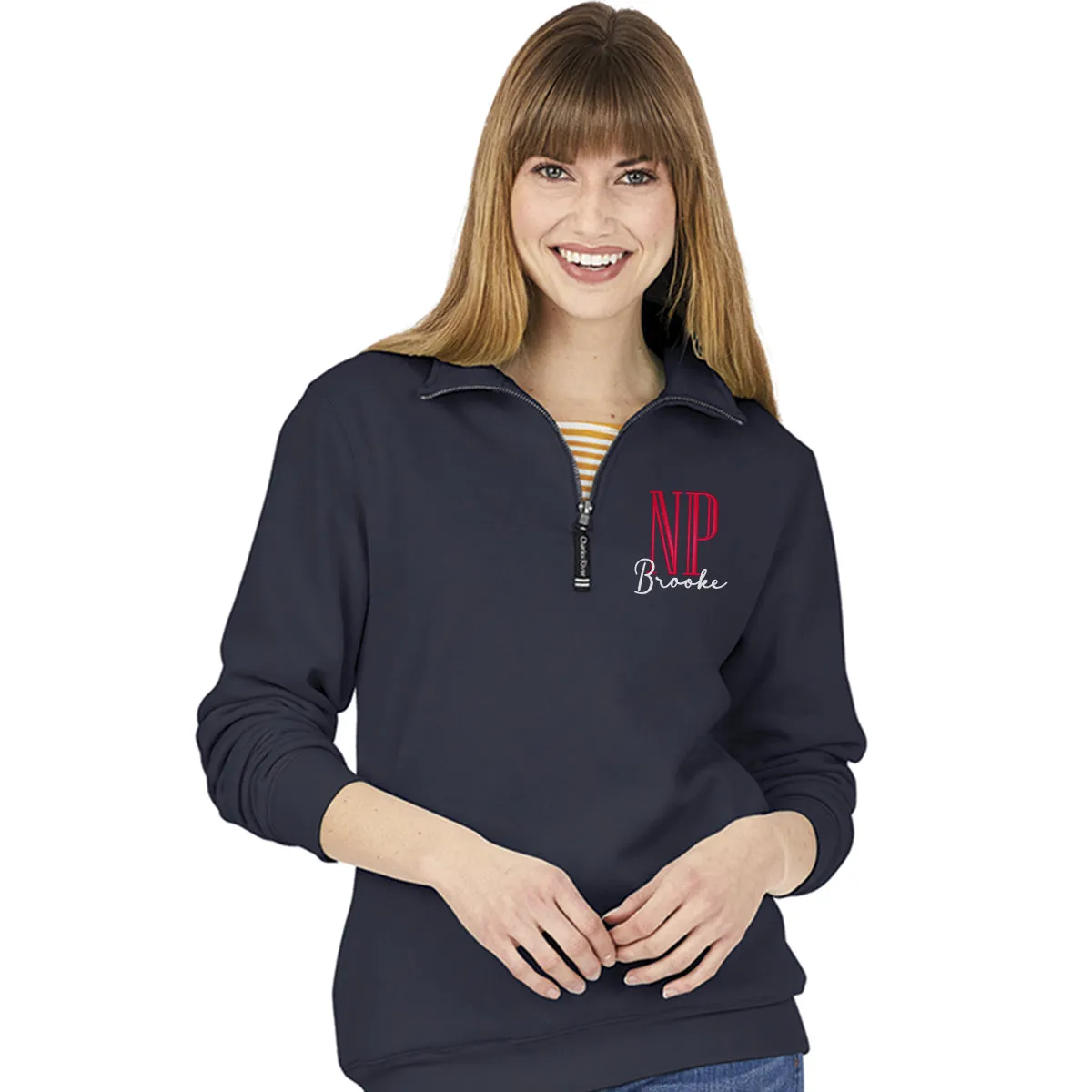 9359 |  Charles River  Unisex (mens) Quarter Zip Sweatshirt with Tall Certifications