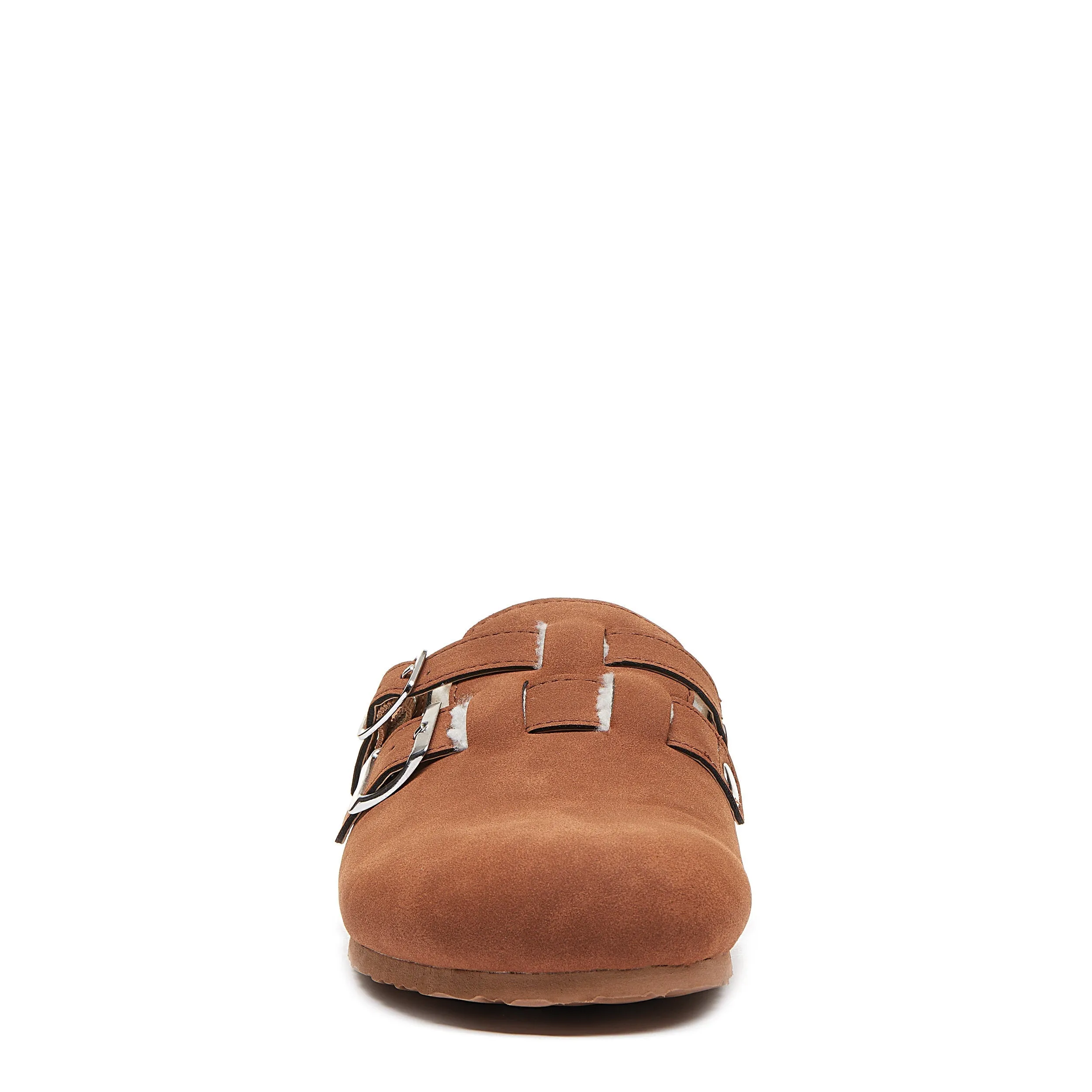 Abel Cognac Shearling Mule