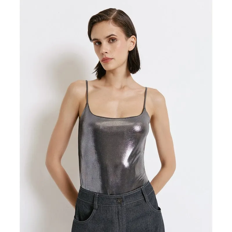 Access Fashion Metallic Effect Bodysuit