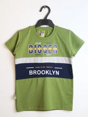 AJ Boys T-Shirt 2.5Yrs - 8 Yrs Bigger Green