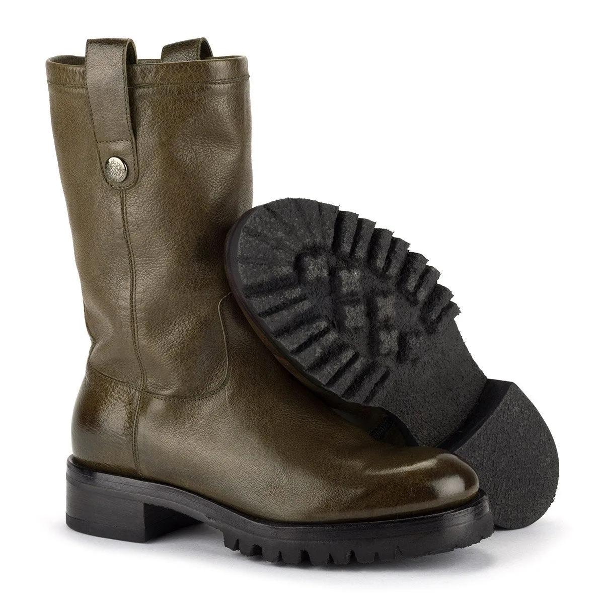 AMINA 58050<br> Biker Boots Military