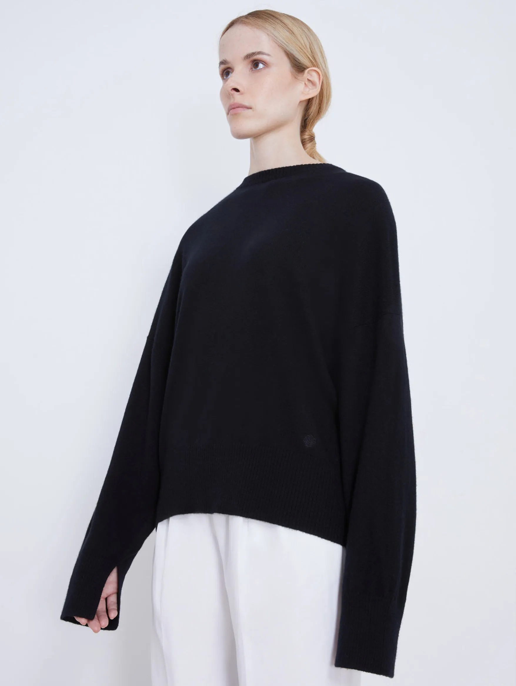 Anaa Cashmere Sweater in Black