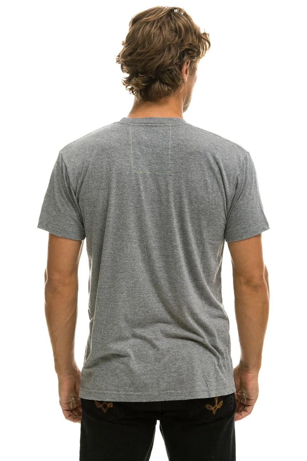 AVIATOR NATION HAIGHT ASHBURY TEE - HEATHER GREY