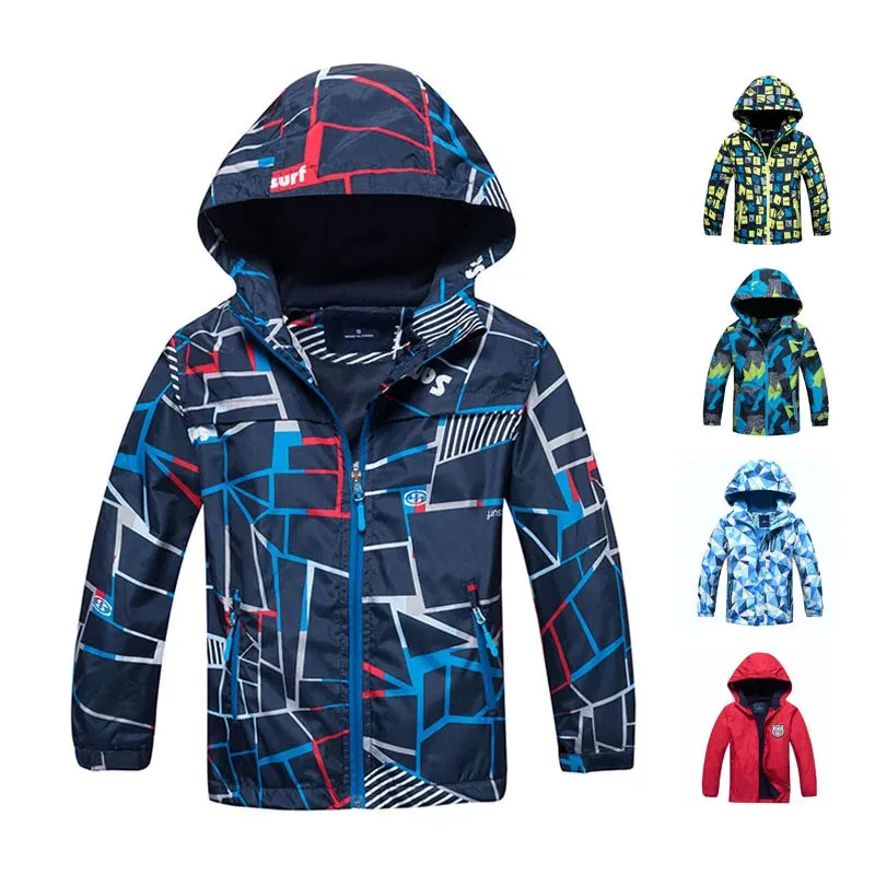 Baby Boys 3-12Y Graffiti Waterproof Polar Fleece Jacket