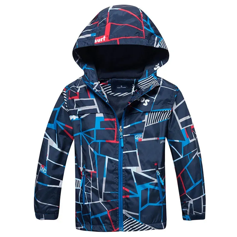 Baby Boys 3-12Y Graffiti Waterproof Polar Fleece Jacket