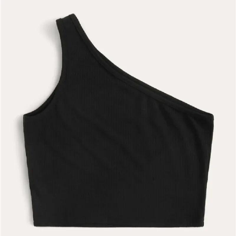 BLACK RAVEN ONE-SHOULDER TANK