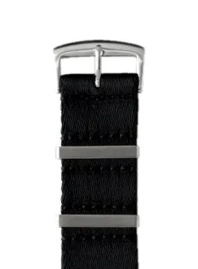 Black Seatbelt Military Nylon Strap