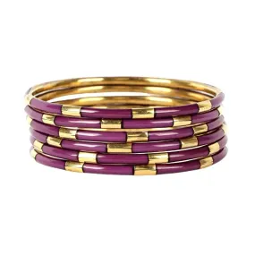 BuDhaGirl Amethyst Veda Bangles