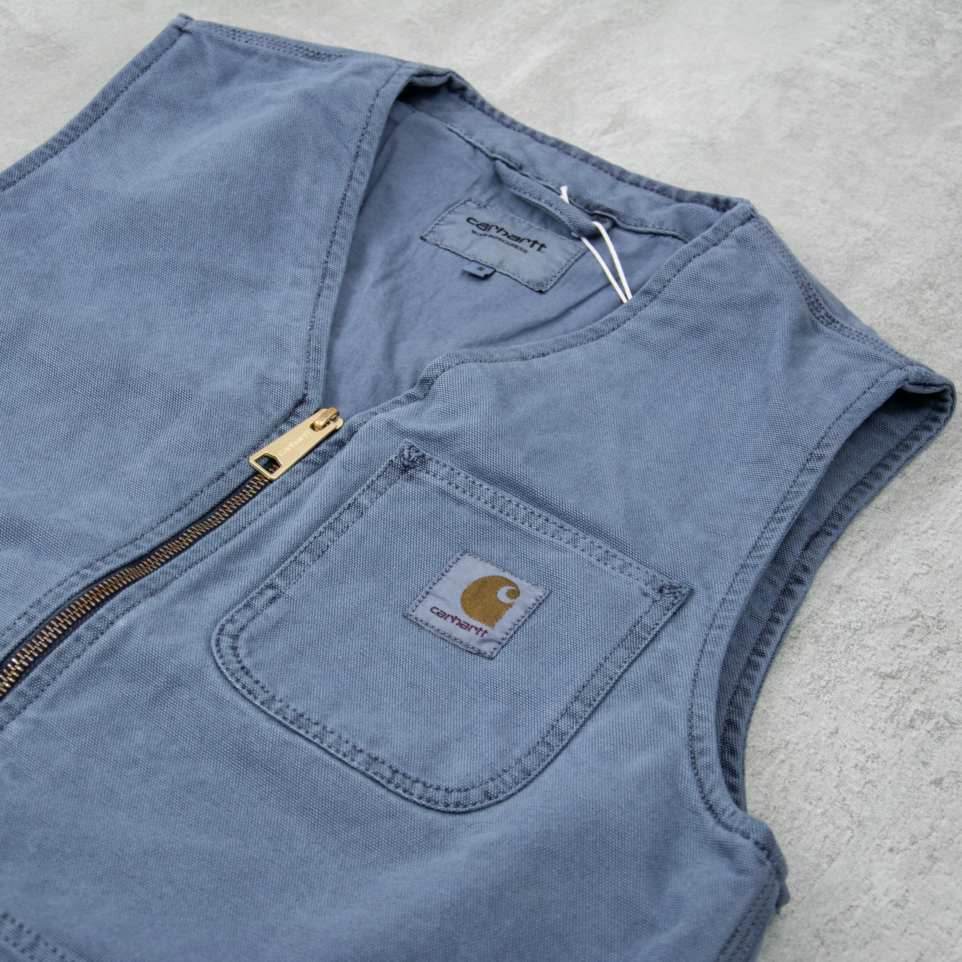 Carhartt WIP Arbor Vest - Storm Blue Faded