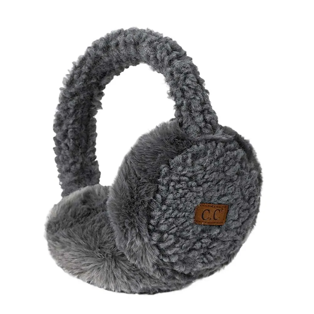 C.C Faux Fur Sherpa Earmuffs