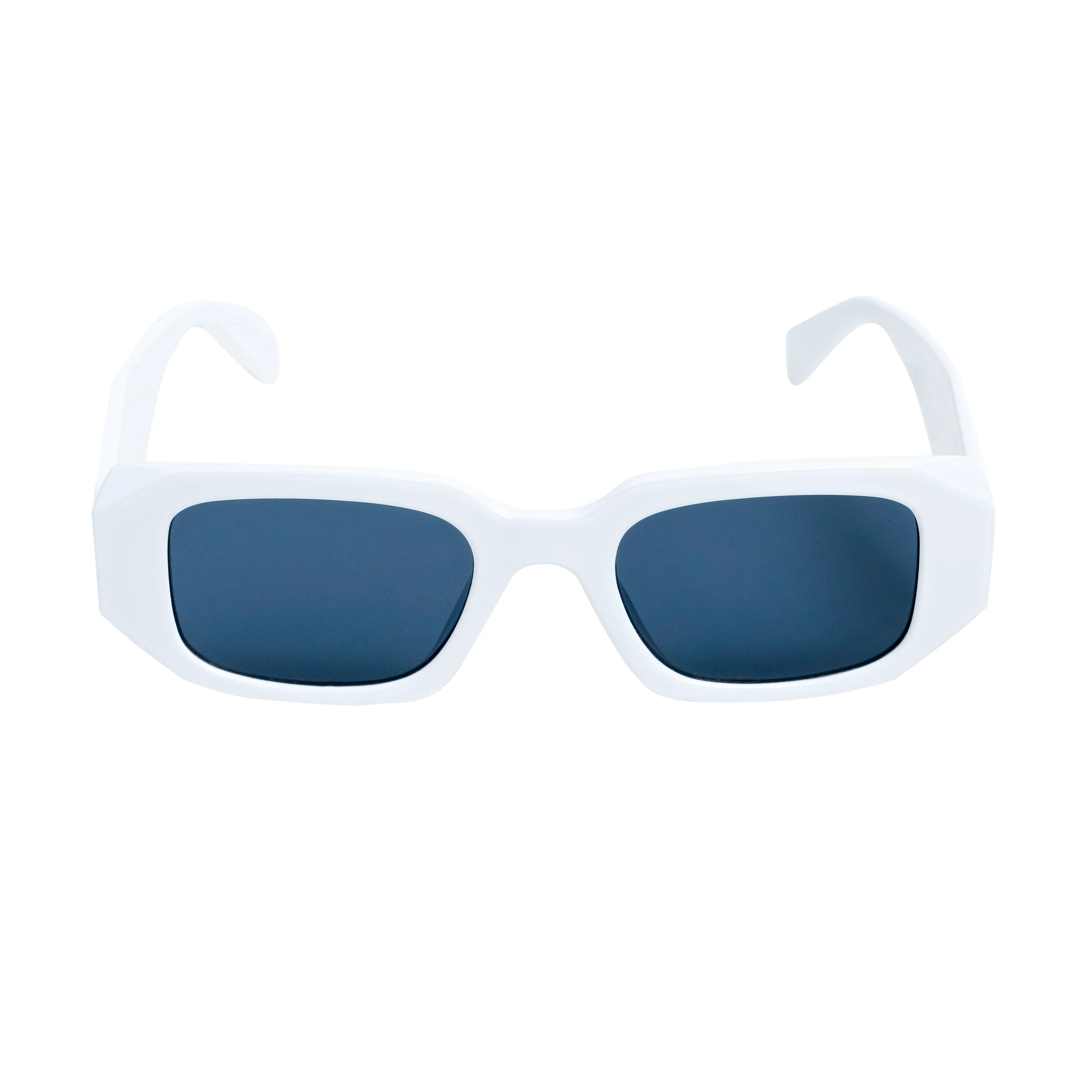 Chokore Irregular Sunglasses with UV 400 Protection (White)