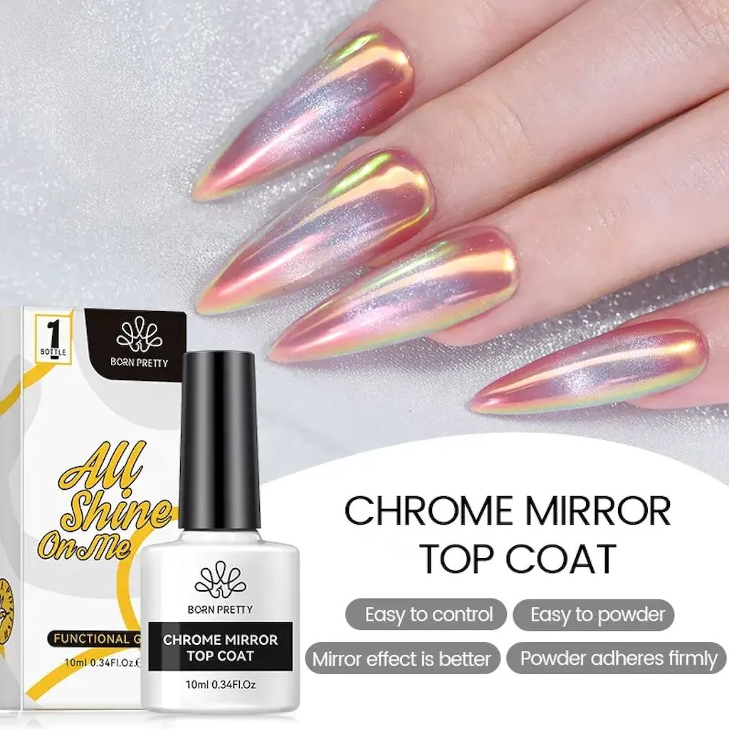 Chrome Mirror Top Coat Born Pretty 10ml