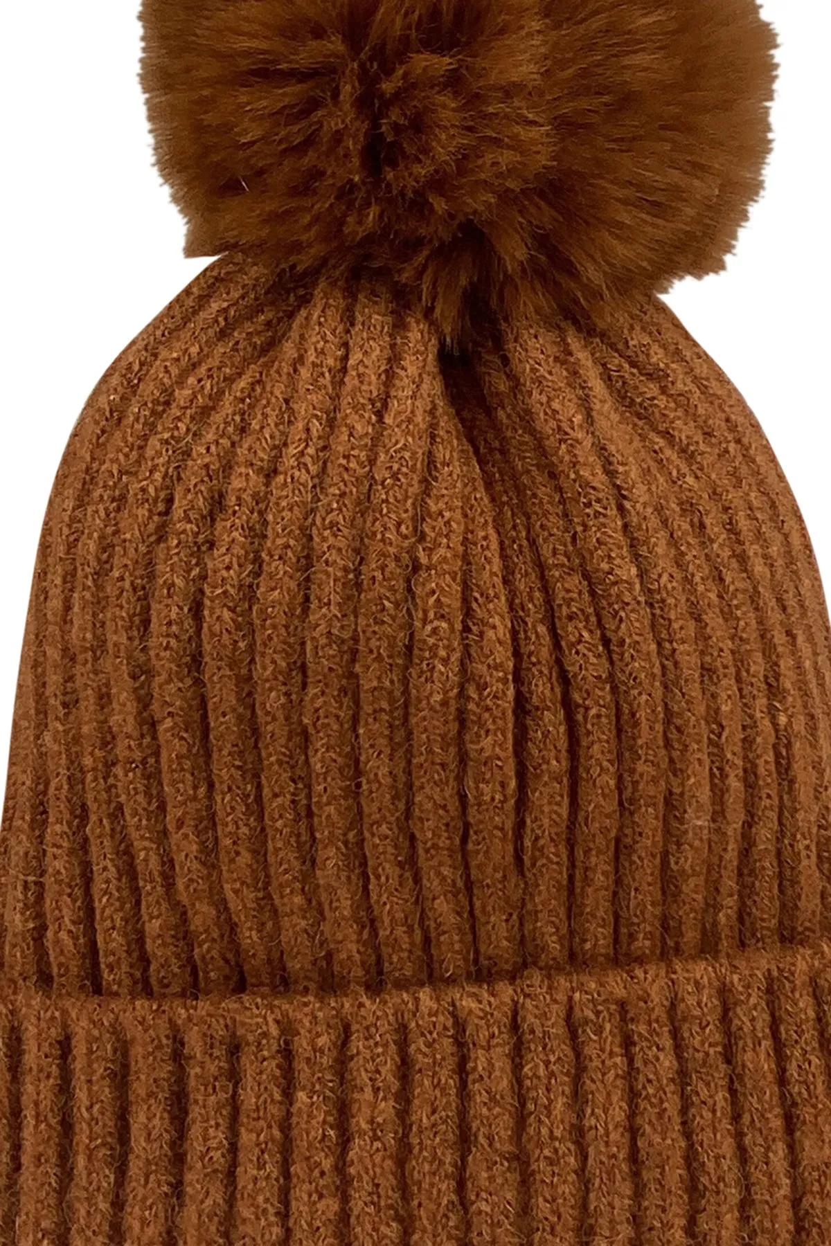 CITY BEANIE WITH FAUX POM