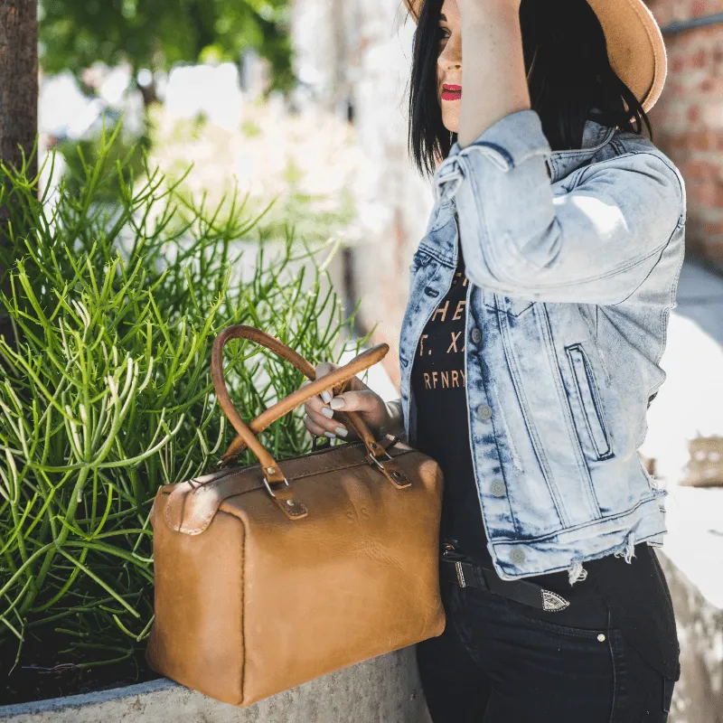 Classic Leather Priscilla Handbag - Tan