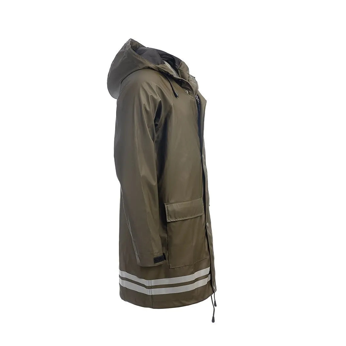 Classic Unisex Rain Coat (Olive) Final Sale