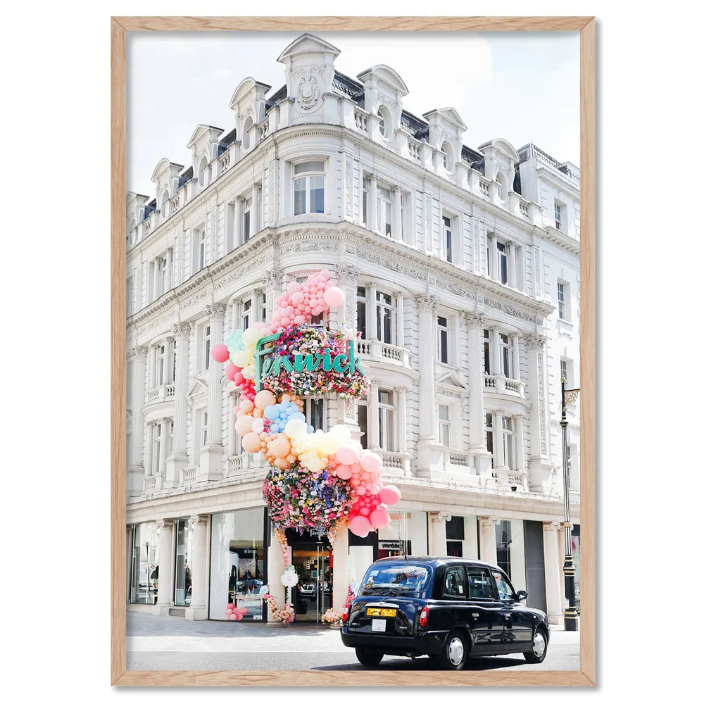 Colourful London | Bond Street - Art Print by Victoria's Stories