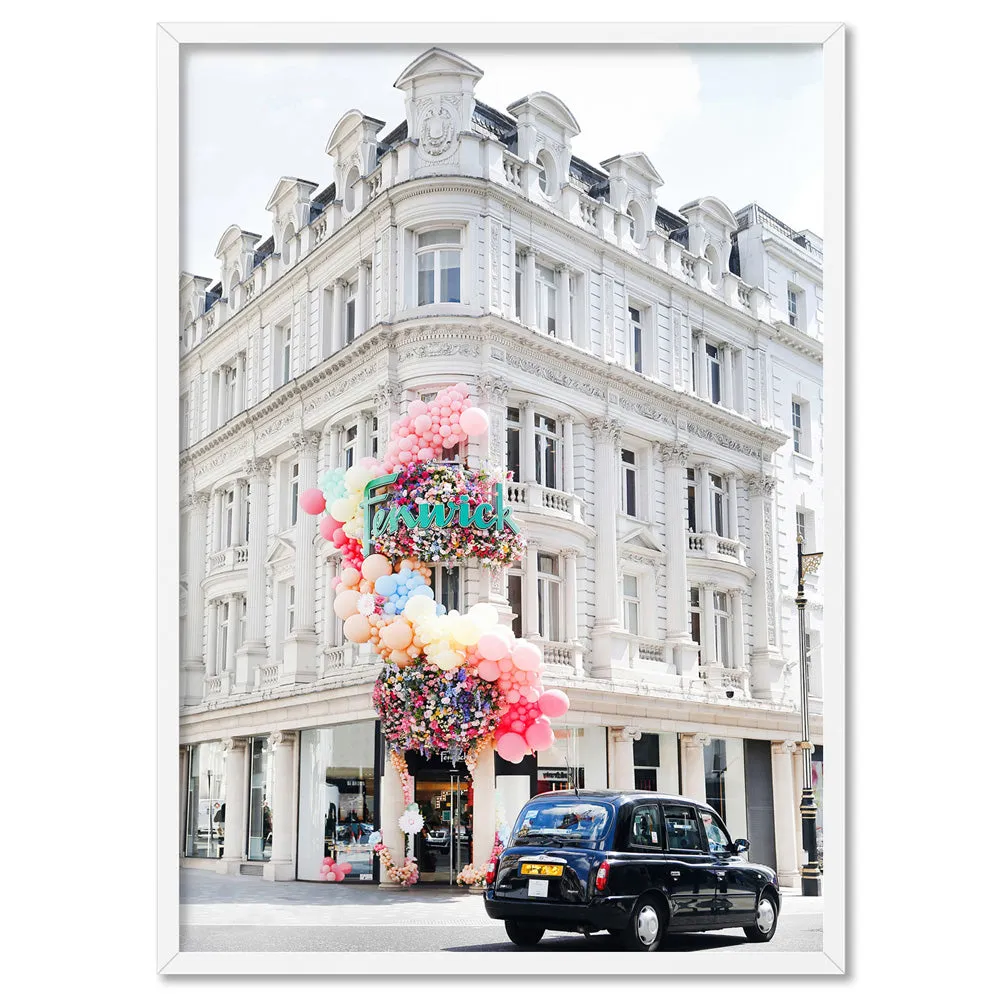 Colourful London | Bond Street - Art Print by Victoria's Stories