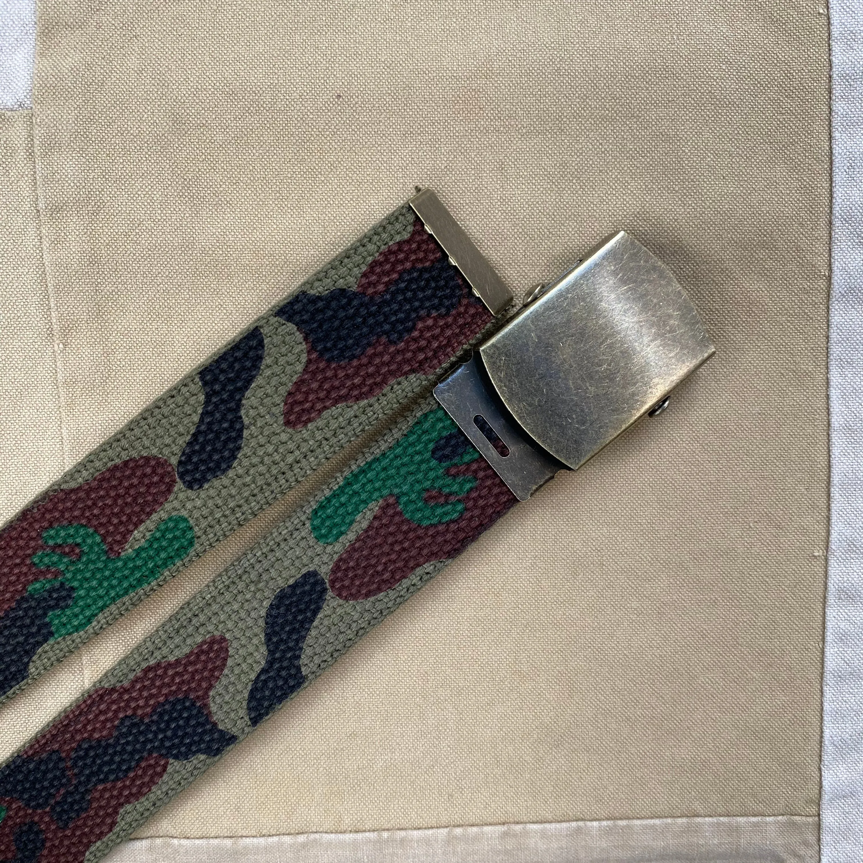 Cotton Camo Military Belt