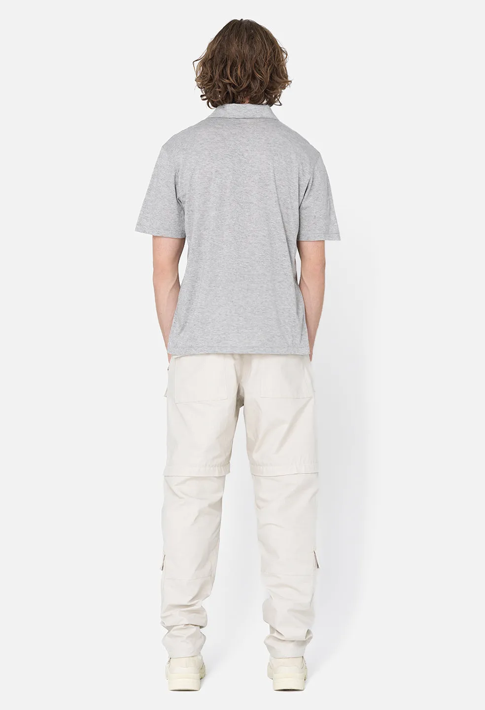 Cotton Cashmere Polo / Grey