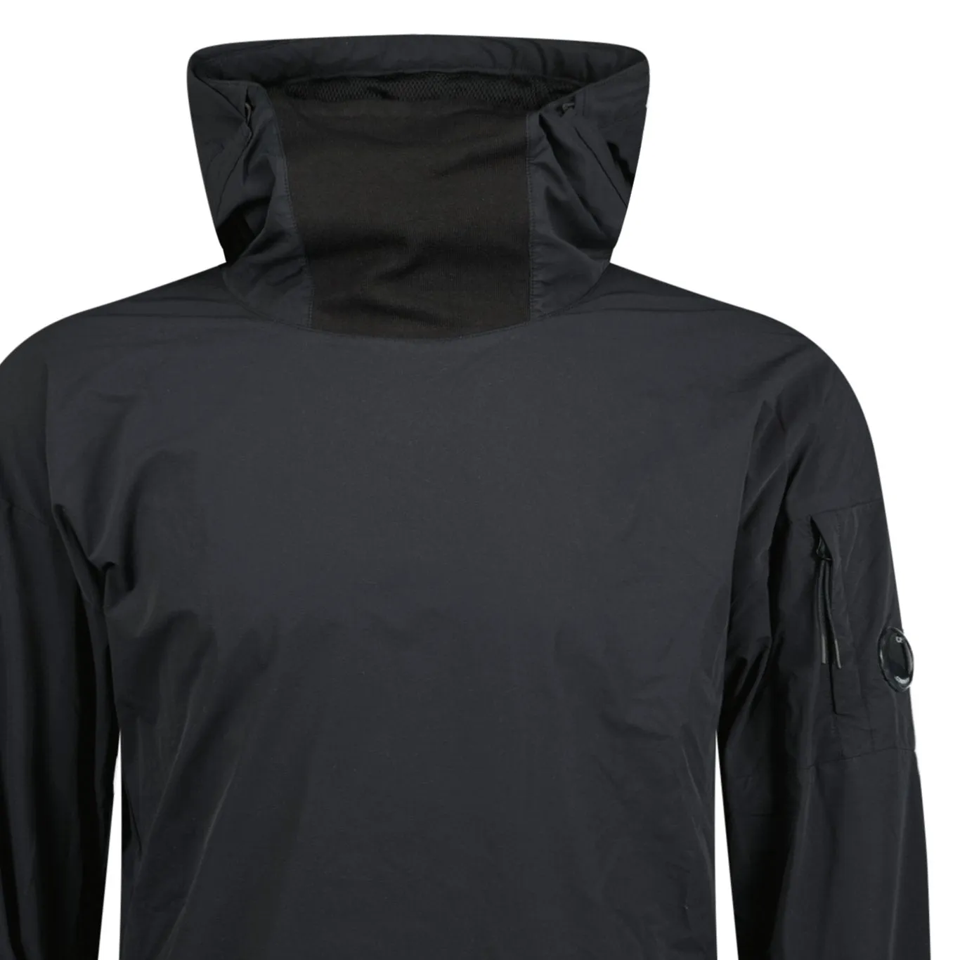 CP COMPANY Hooded Nylon Stretch Double Jacket Black