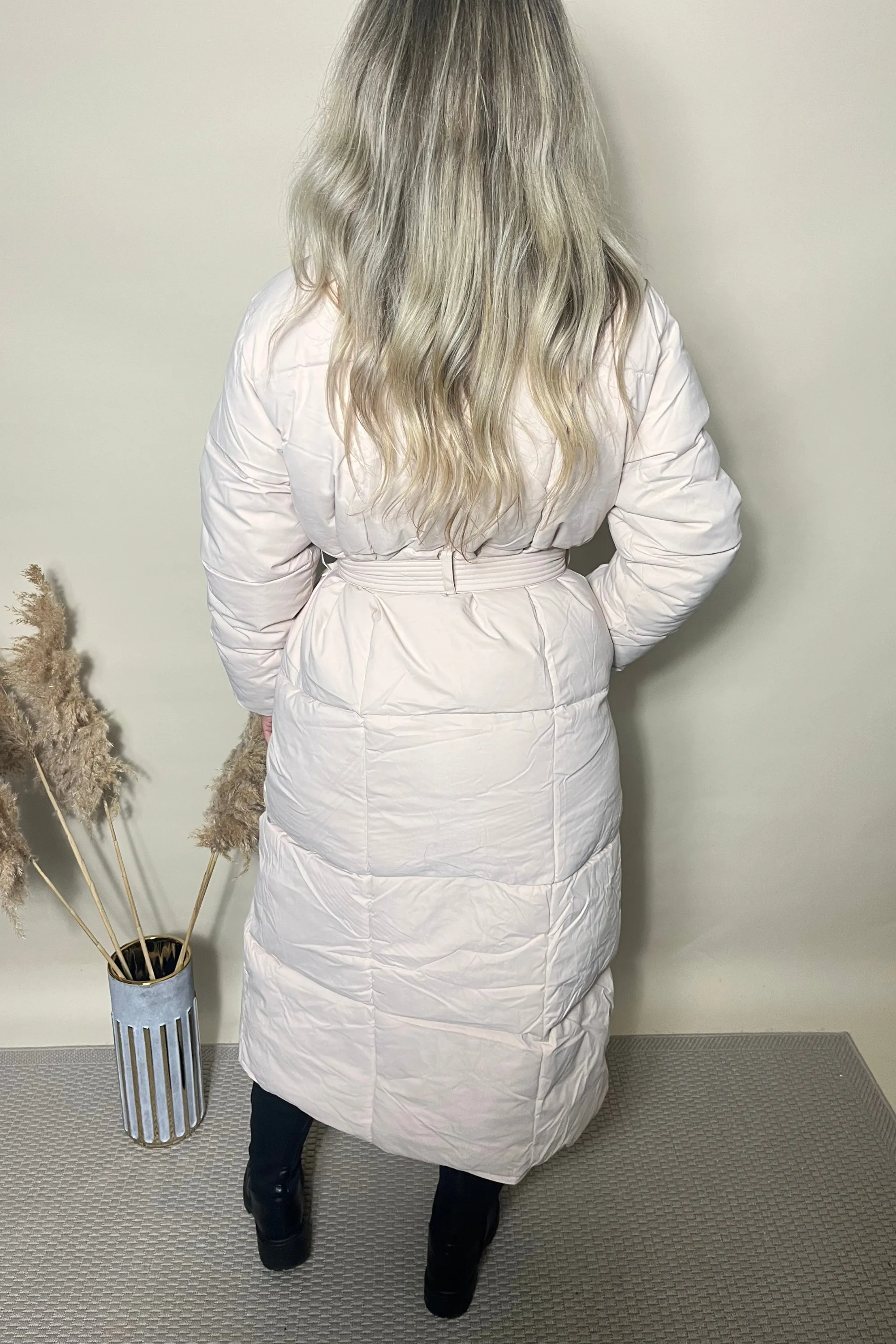 Cream duvet coat