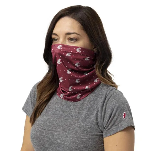 Crimson Washington State Gaiter Mask