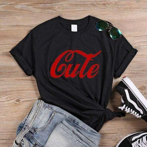 Cute Letter Print Tshirt