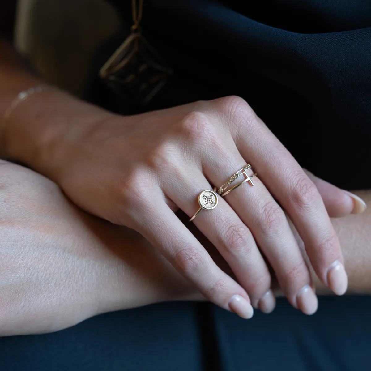 Dainty Street Ring 14K Solid Gold