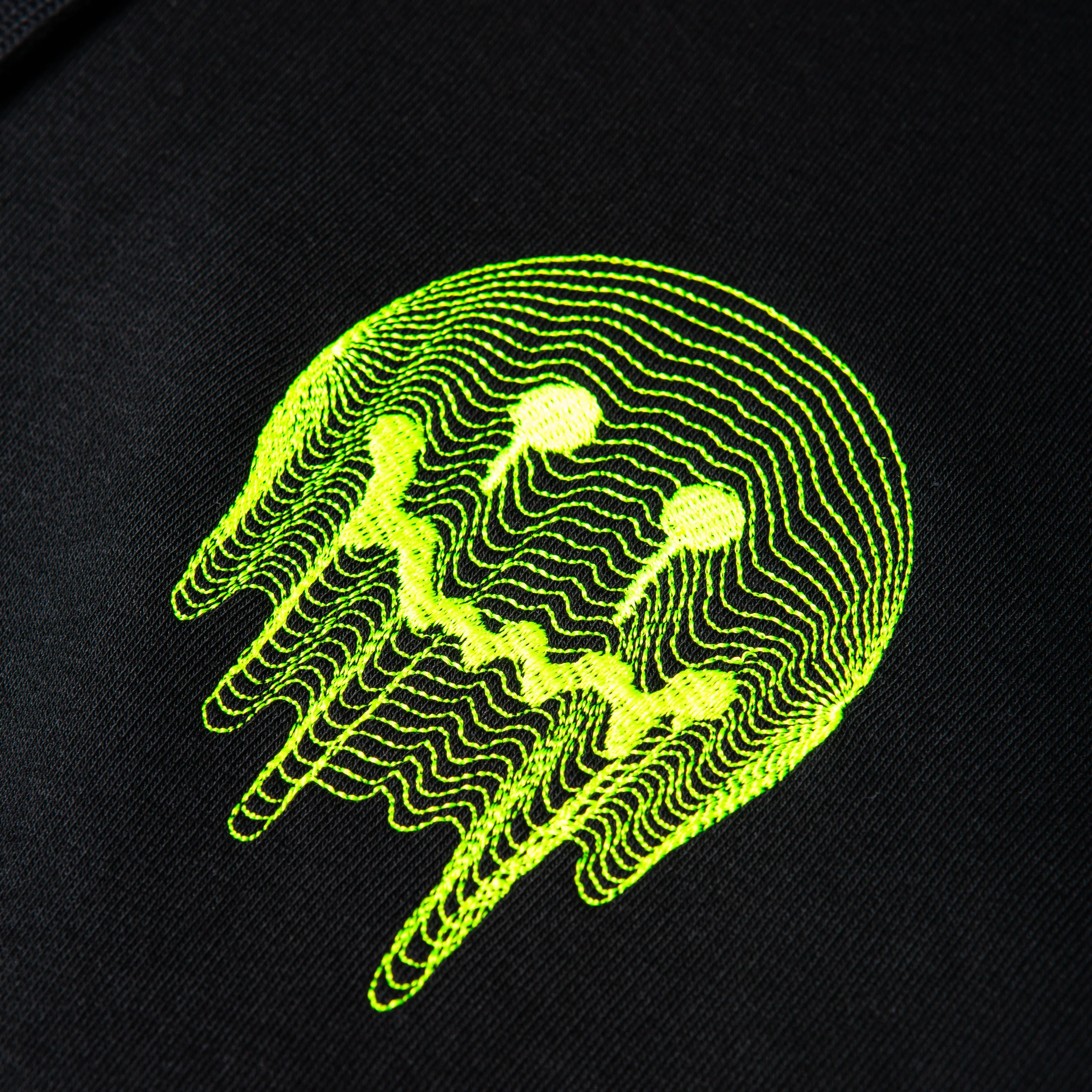 Deface TOPO Hoodie (Black/Fluorescent)