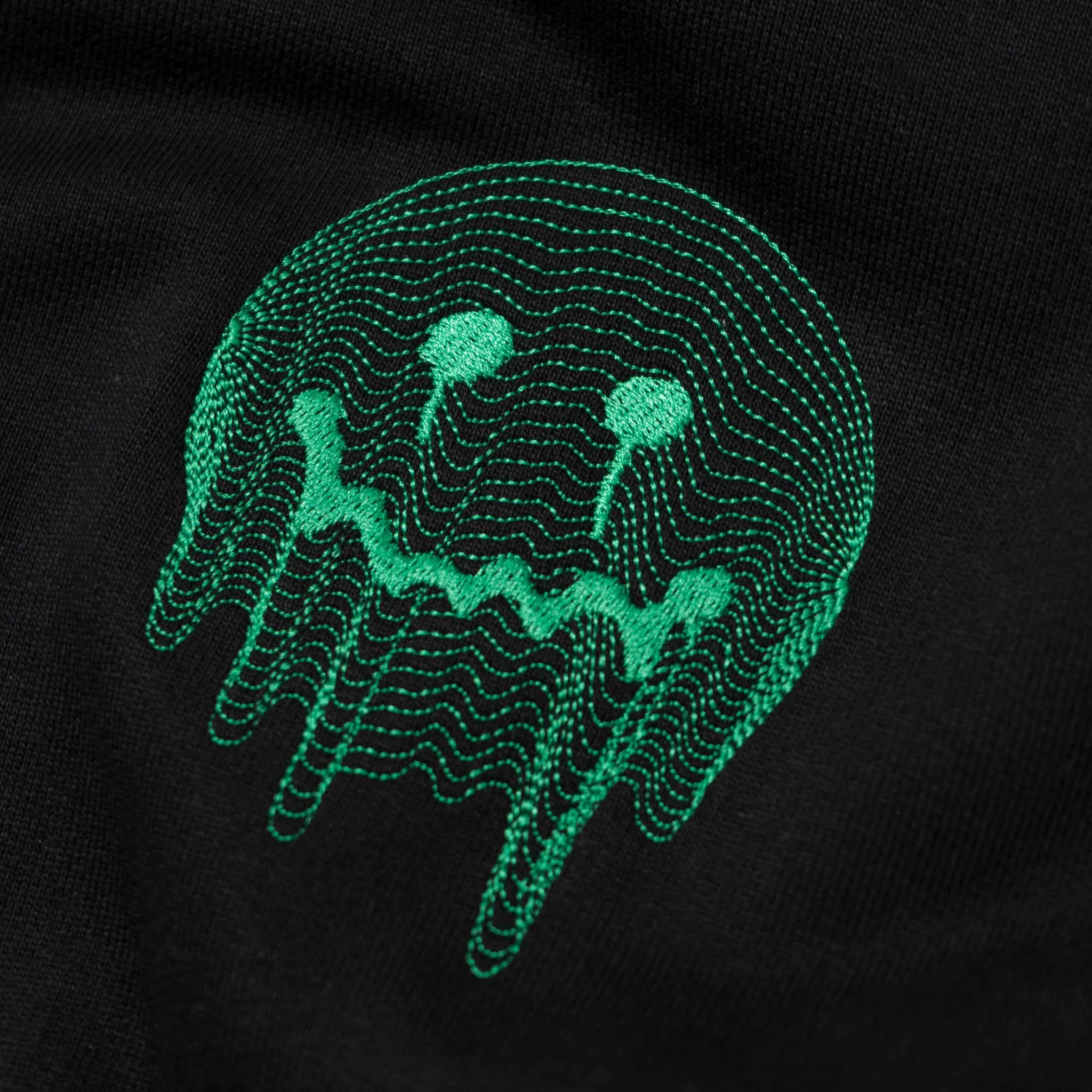 Deface TOPO Hoodie (Black/Green)