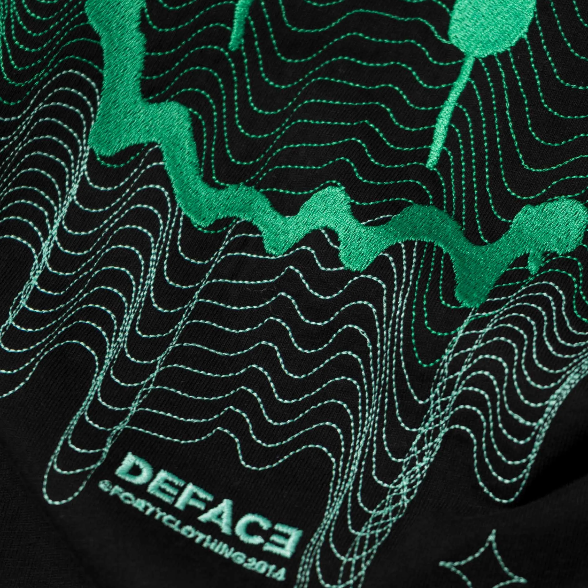 Deface TOPO Tee (Black/Green)