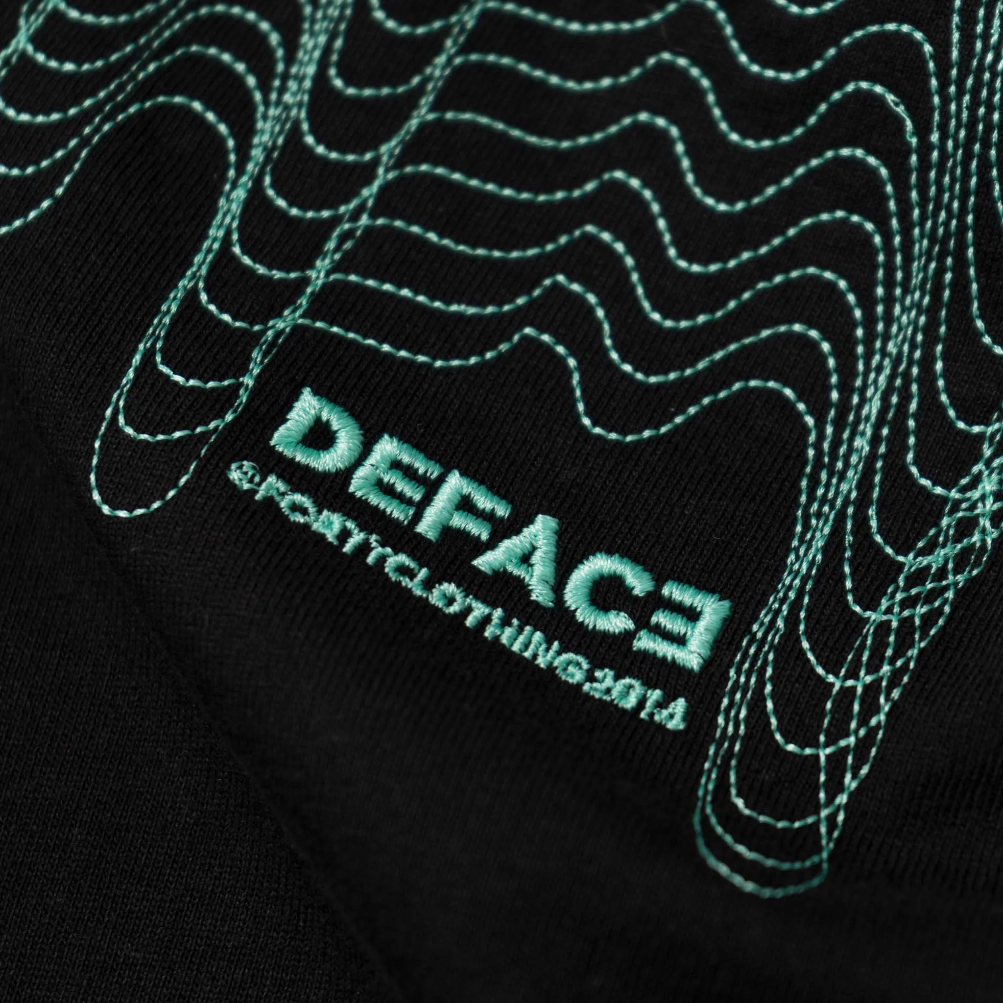 Deface TOPO Tee (Black/Green)