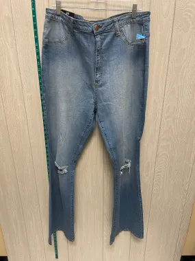 Denim Jeans Flared Fashion Nova, Size 20