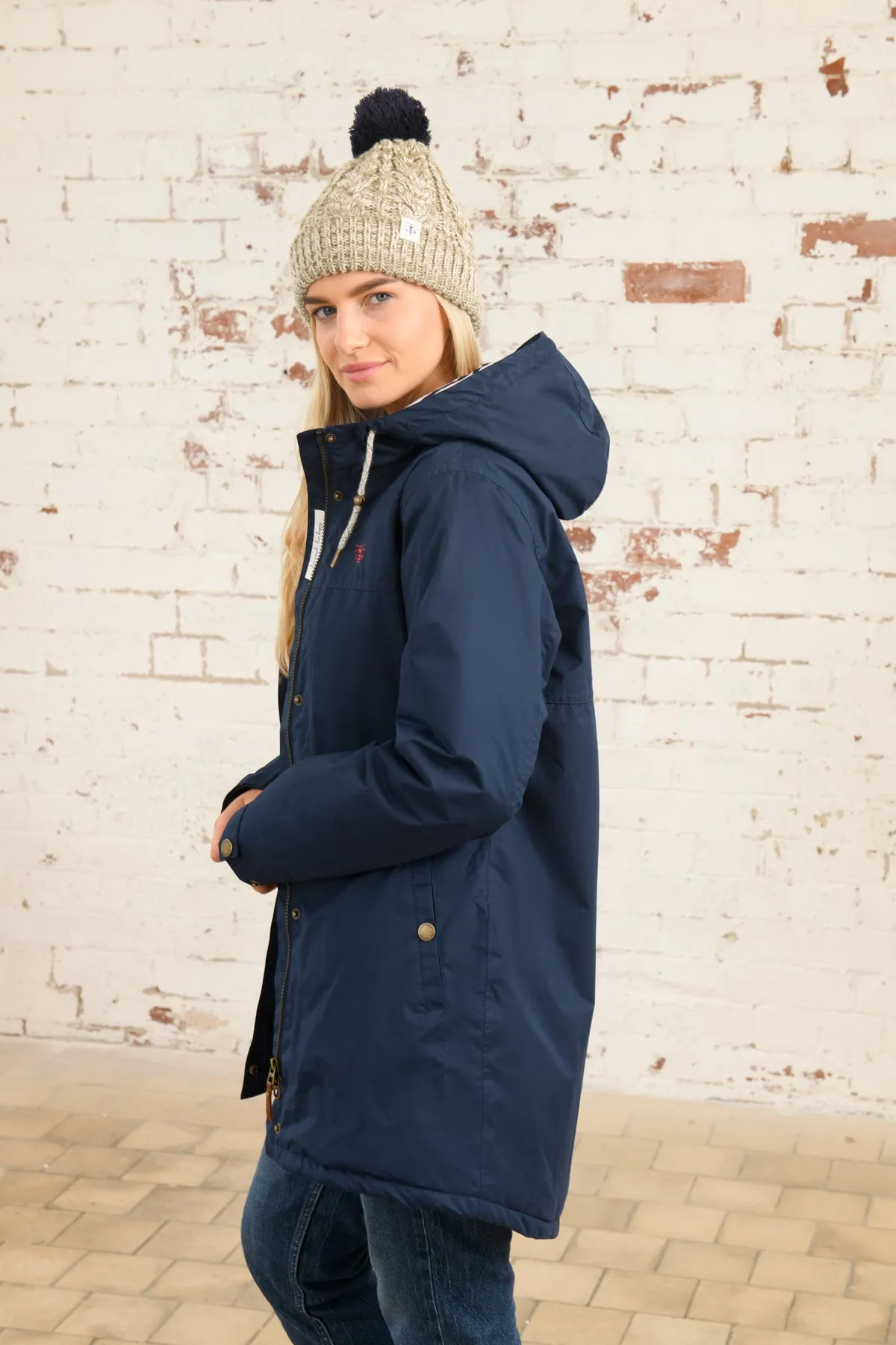 Eva Long Coat - Navy