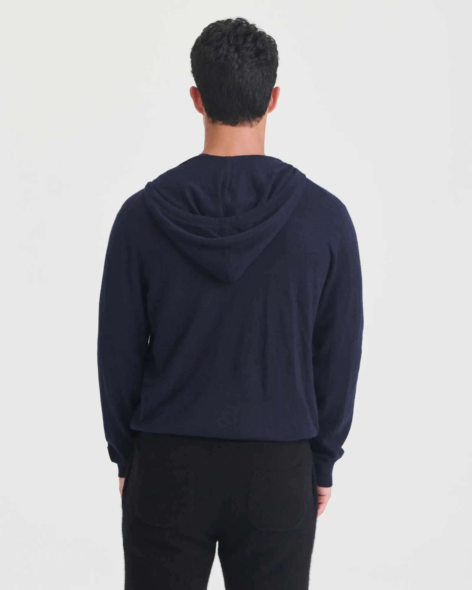 Fancy Cashmere Zip-Up Hoodie