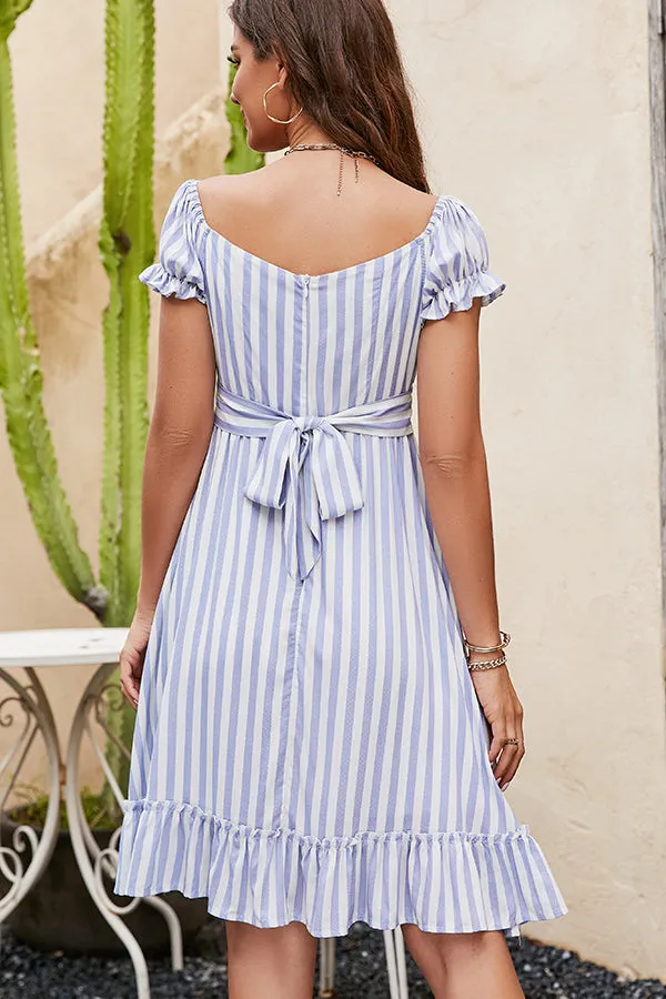 Fashion Print Halter Trendy Neck Casual Dress