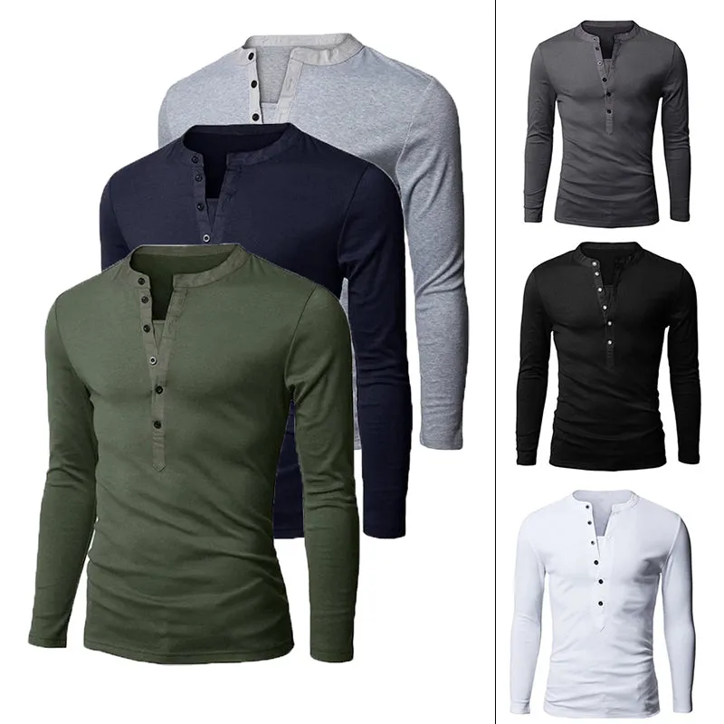 Fashion Urban Slim Layerd-Look Long Sleeve Men's T-shirt