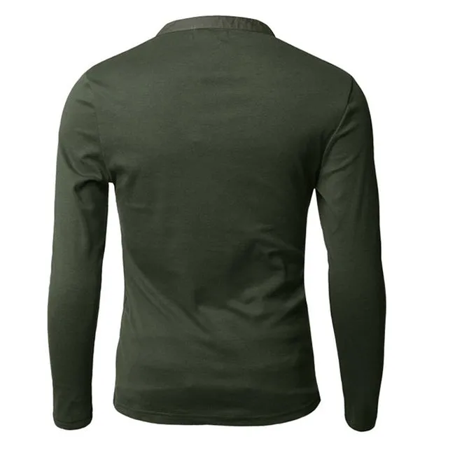 Fashion Urban Slim Layerd-Look Long Sleeve Men's T-shirt