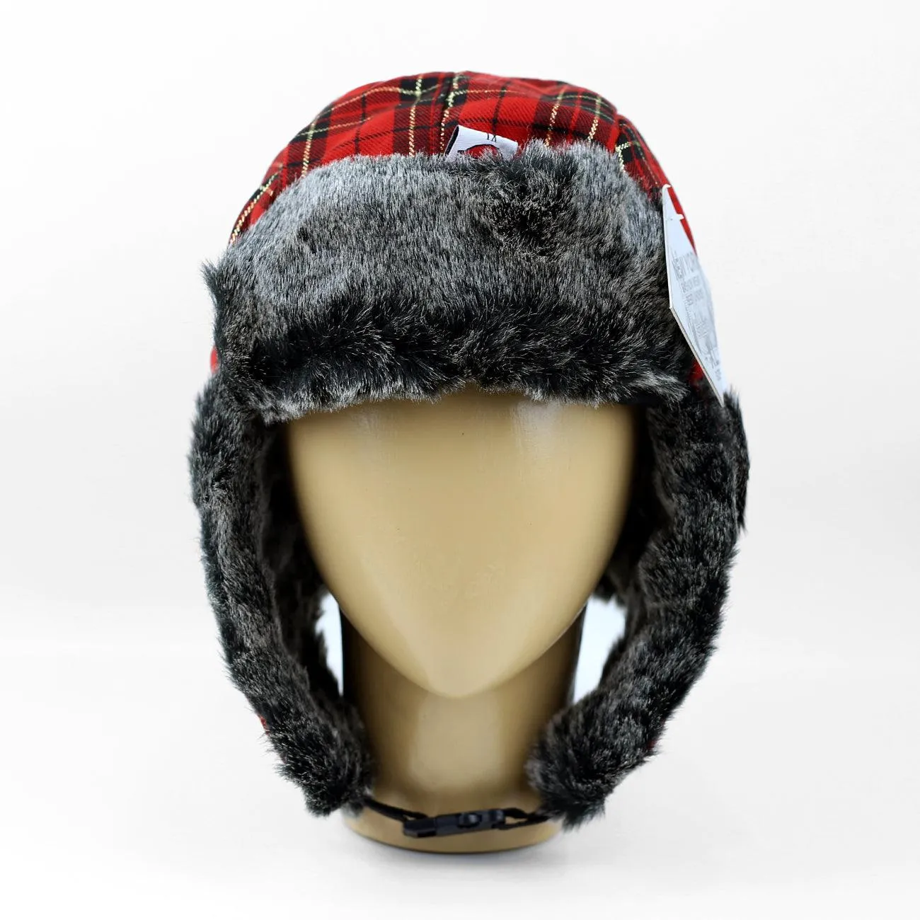 FAUX FUR EAR FLAP RUSSIAN TRAPPER USHANKA BOMBER HAT