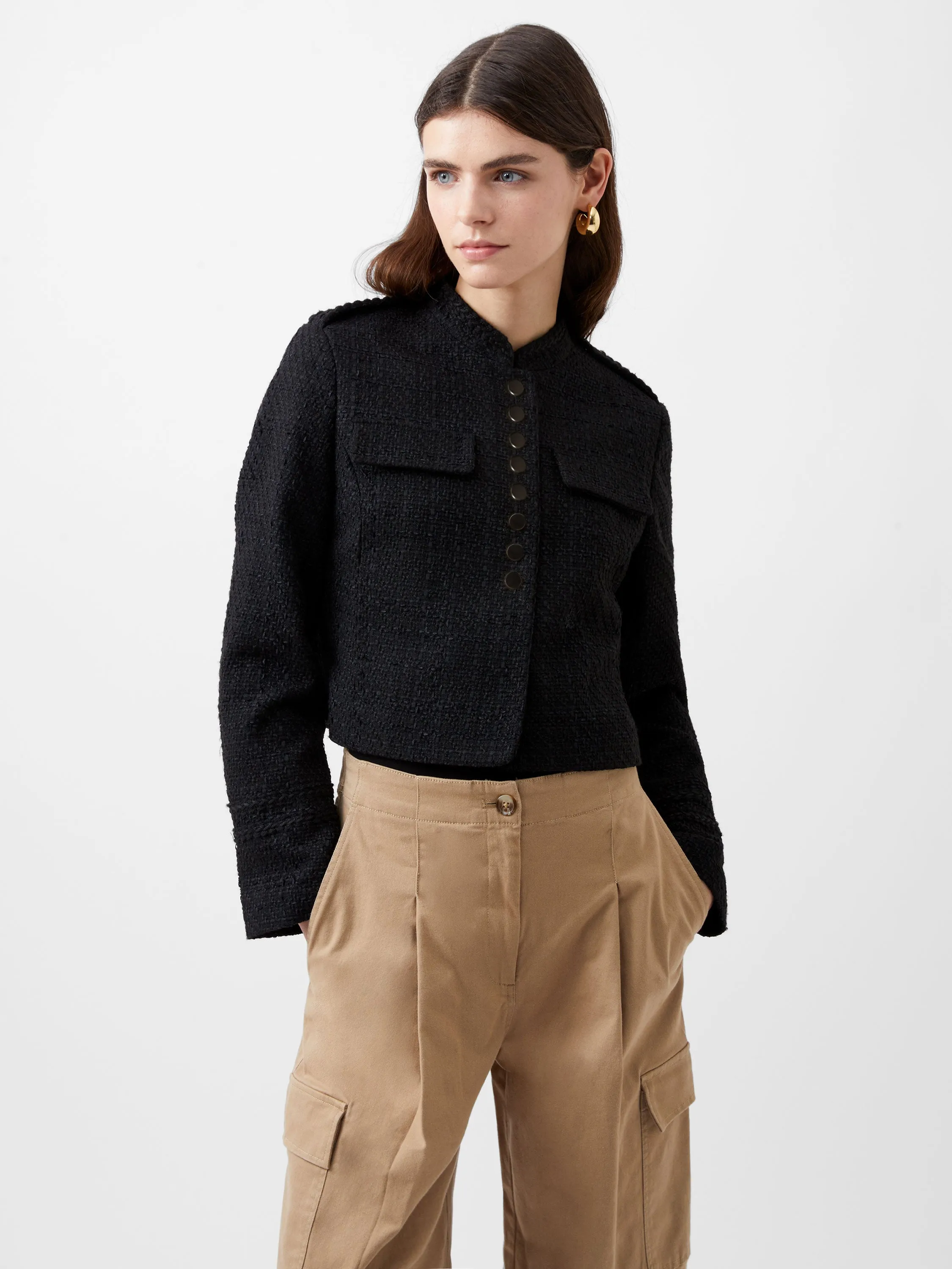 Felice Tweed Military Jacket