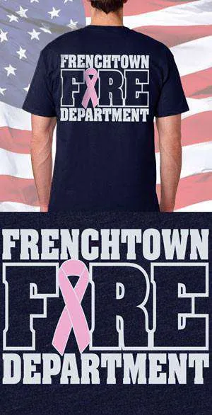 Frenchtown Fire Department Awareness Ribbon Back Design