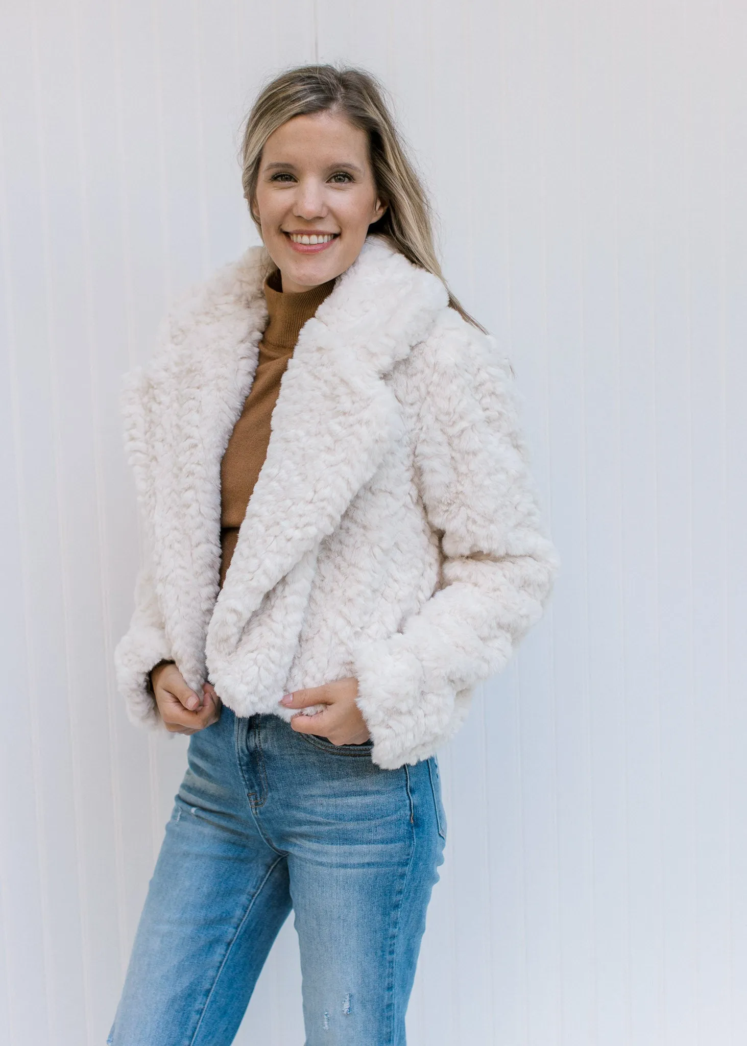 Fuzzy Bunny Ivory Coat