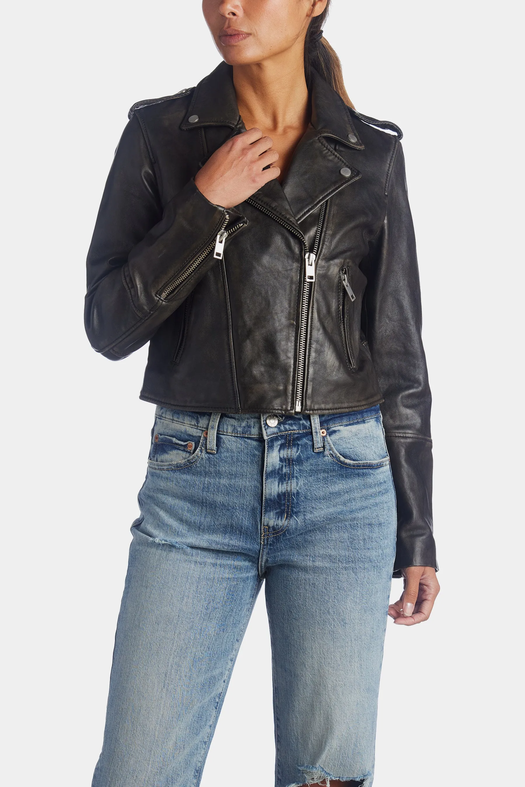 Genuine Leather City Biker Jacket