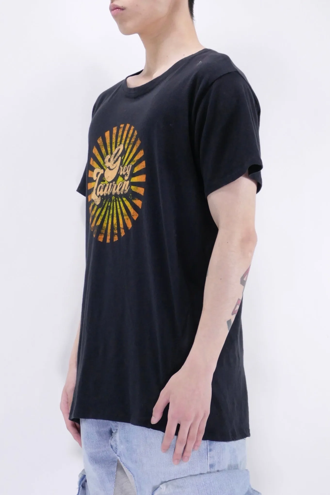 Greg Lauren Big Sun Tee - Black