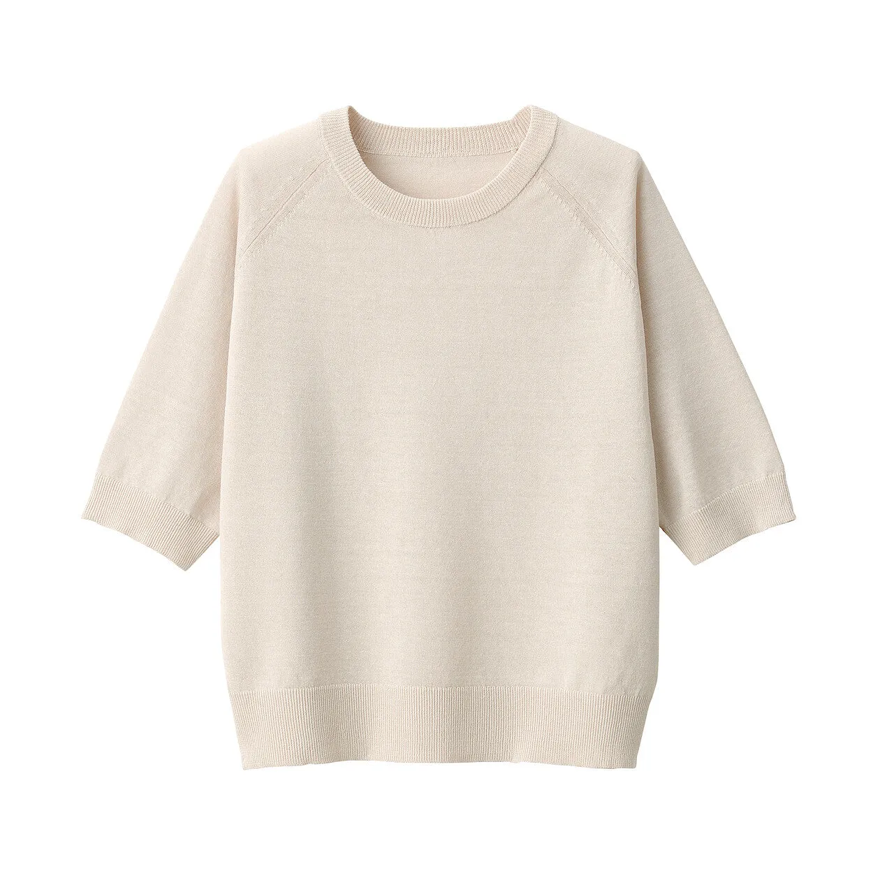 Hemp Blend Half Sleeve Sweater